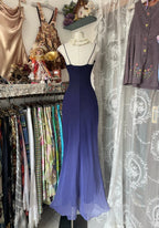 Spaghetti Straps Chiffon Ombre Mermaid Long Prom Gown Evening Dress