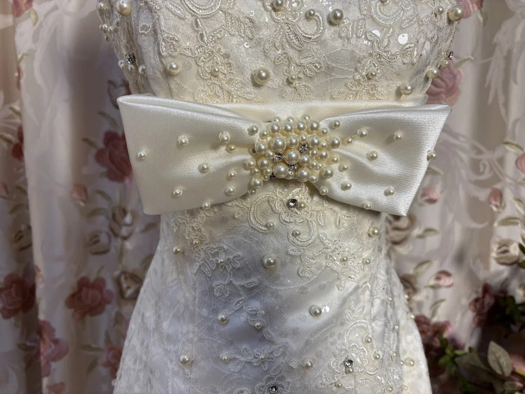 Strapless Long Elegant Wedding Dresses Princess Bridal Gown