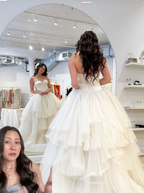 A line Evening Gown Long Evening Party Prom Dresses Strapless Wedding Dresses