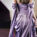 A Line Purple Long Evening Dresses Formal Party Dress Prom Gown