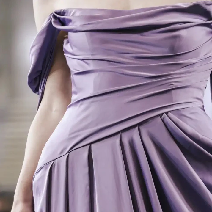 A Line Purple Long Evening Dresses Formal Party Dress Prom Gown
