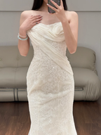 Mermaid Lace Wedding Dress White Elegant Wedding Gowns
