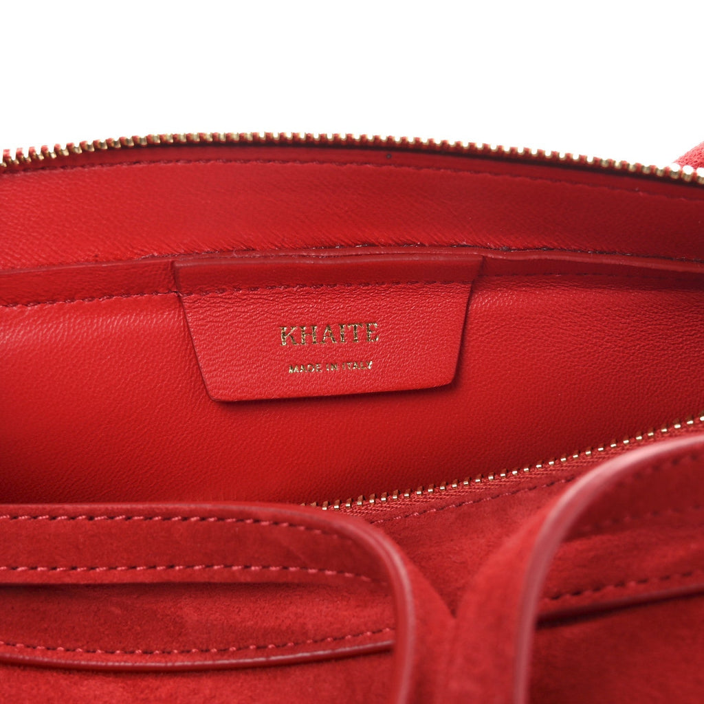 Suede Calfskin Simona Shoulder Bag Rebel
