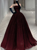 Tulle Shiny Long Evening Dress Prom Dresses cg26232