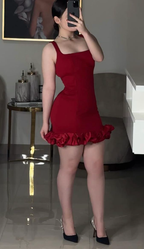 Burgundy Cocktail Dresses Homecoming Dress Short Prom Dress Party Dress    cg26022