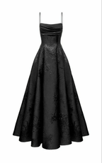 Emerald Green A-line Spaghetti Straps Prom Dress,Chic Evening Dress Y1799