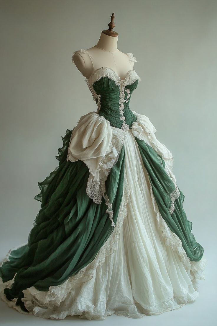 Victorian Gothic Evening Dress Ruched Lace Up Corset Ball Gown