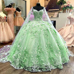 Blue A Line Tulle Ball Gown Prom Dresses Evening Gowns