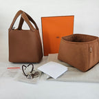 Hermès 18 Picotin Clemence Gold Bag