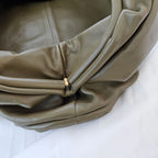 Bottega Veneta Olive Green Leather The Pouch Clutch
