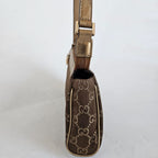 Gucci Bronze Guccissima Pochette Clutch Bag