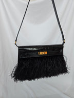 Hermès Kelly Elan Foile Black Shiny Porosus