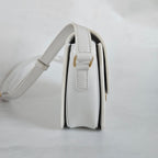 Celine Shiny White Teen Triomphe Bag