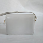 Celine Shiny White Teen Triomphe Bag