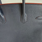 Hermès Birkin 35 Contour Epsom Blue Indigo Rouge H with GHW
