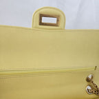 Chanel Yellow Chevron Leather Classic 227 Reissue 2.55 Flap Bag
