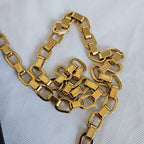 Louis Vuitton Black Leather Chain Louise GM Bag