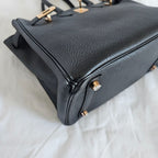 Hermès 25 Birkin Black Togo Leather with Rose Gold Hardware