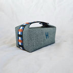 Hermès Blue/Multicolor Canvas Toile Bride-A-Brac Small Travel Case
