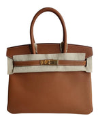 Hermes Birkin 30 Gold Epsom Leather GHW Bag