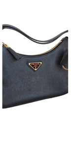 Prada Black Leather 2005 Re-Edition Bag