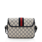 Gucci GG Supreme Ophidia Studded Web Flap Small Messenger