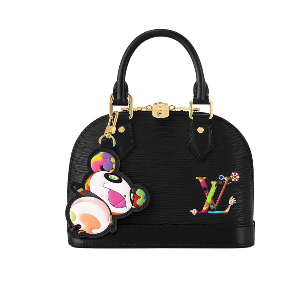 LOUIS VUITTON X MURAKAMI ALMA BB BLACK 23CM M13670