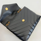 Saint Laurent black Loulou small chain bag