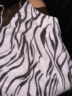 White with black stripes, halter neck, fitted waist, elegant long ball gown R6896