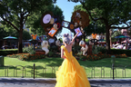 Yellow one-shoulder fitted waist long ball gown/bridal dress R8560