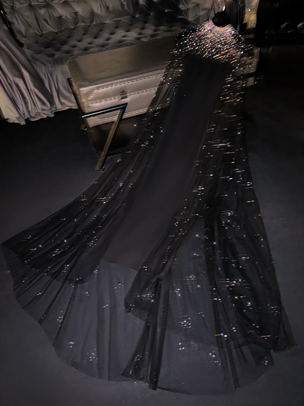 Black rhinestone sleeveless fitted waist long ball gown/bridal dress R8717