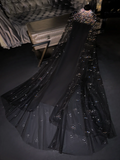 Black rhinestone sleeveless fitted waist long ball gown/bridal dress R8717