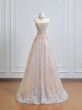 Light pink strapless fitted long ball gown with a classic and elegant style R8206