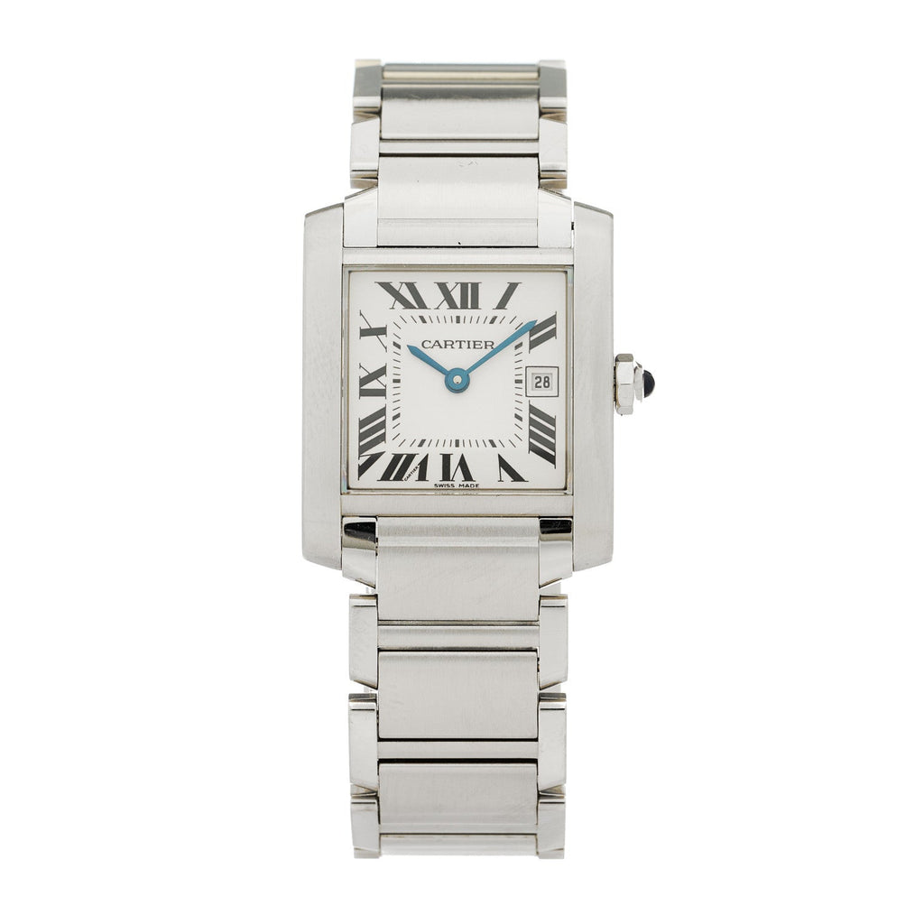 Stainless Steel 25mm Tank Francaise Quartz Watch