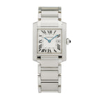 Stainless Steel 25mm Tank Francaise Quartz Watch