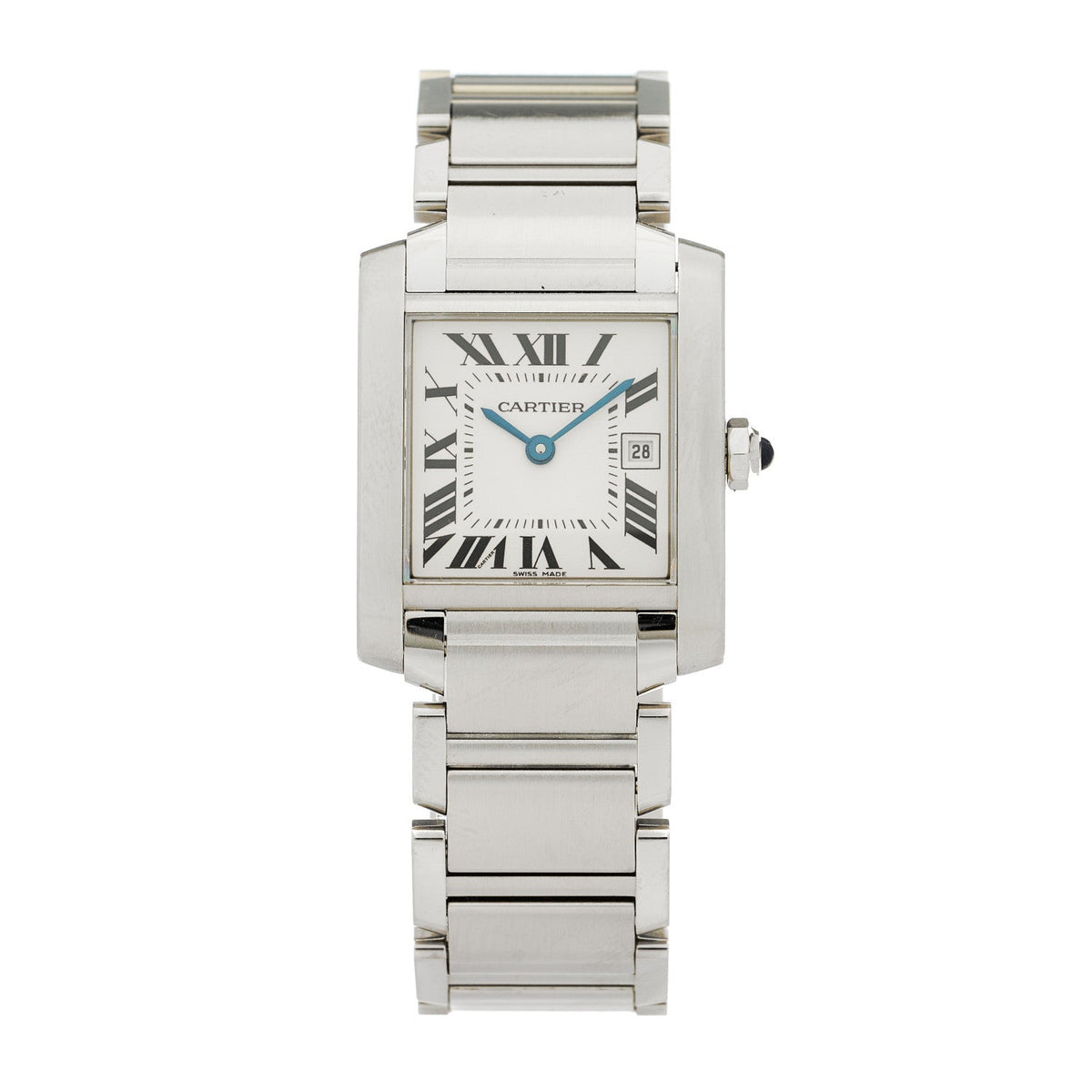Stainless Steel 25mm Tank Francaise Quartz Watch