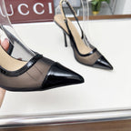 GUCCI SIGNORIA SLINGBACK PUMP BLACK 816636 FAD8Z 1000