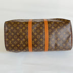 Louis Vuitton Monogram Canvas and Leather 45 boston bag
