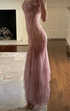 Luxurious Chiffon Beaded Mermaid Long Evening Dress Prom Gown  SP1334
