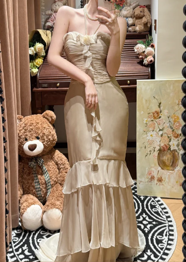 Classy Tiered Prom Party Dress Pleated Evening Dress Graduation Dress   cg26306