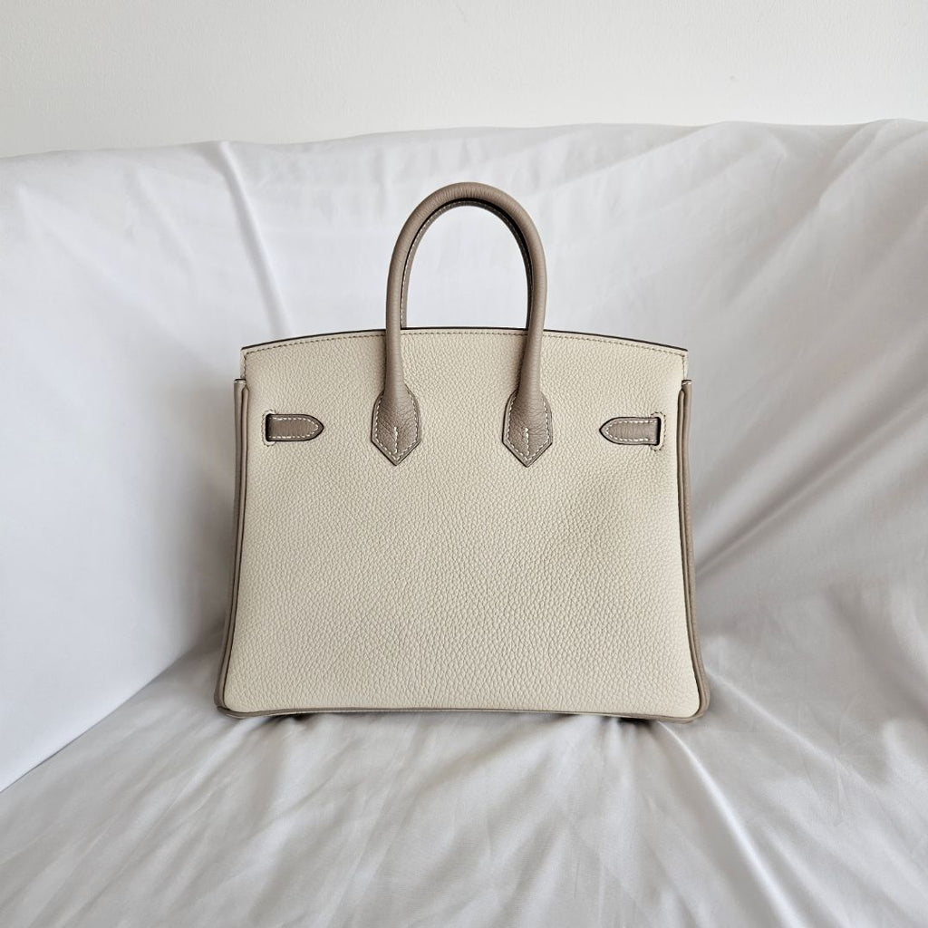 Hermès Birkin 25 HSS in Nata/Gris Tourterelle GHW