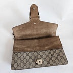 Gucci Beige GG Supreme Canvas and Suede Dionysus Shoulder Bag