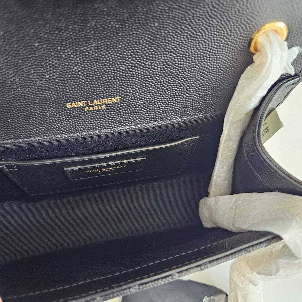 Saint Laurent Small Envelope Bag in Mix Matelassé Grain de Poudre Embossed Leather