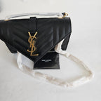 Saint Laurent Small Envelope Bag in Mix Matelassé Grain de Poudre Embossed Leather