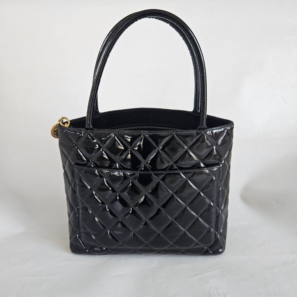 Chanel Madellion Patent Leather Vintage