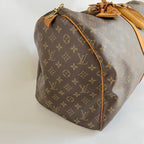 Louis Vuitton brown monogram canvas Keepall 55 Duffel vintage bag