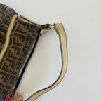 Fendi Zucca Chef Hobo with gold leather trim