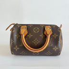 Louis Vuitton Brown Monogram Canvas Mini Speedy Shoulder Bag