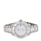 Stainless Steel Mother of Pearl 34mm Aquaracer Lady Professional 200 Solargraph Quartz Watch WBP1312