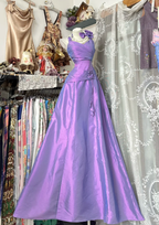 Elegant Purple Satin Long Party Dress 18th Birthday Dress SP1713